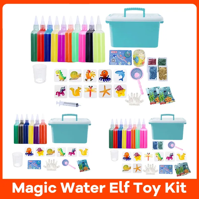 Magic Water Elf Spielzeugset Aqua Fairy Wassergel Aquagel für Kinder Kinder Handgemacht DIY Magic Fairy Water Elf Magic Water Gel Kit