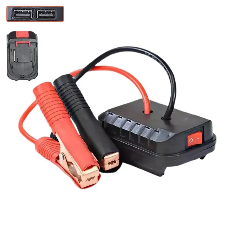 Zünder Starthilfe Ladegerät für Makita Lithium Batterie Booster Kabel Adapter Notstrom Mit Clip Auto Zubehör