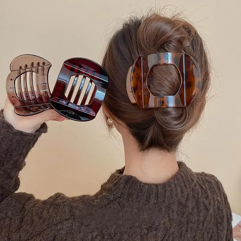 Neue Retro Flache Haar Clips frauen Styling Kunststoff Haar Clip Für Mädchen Keine Slip Mode Koreanische Elegante Haar Klaue Clips zubehör