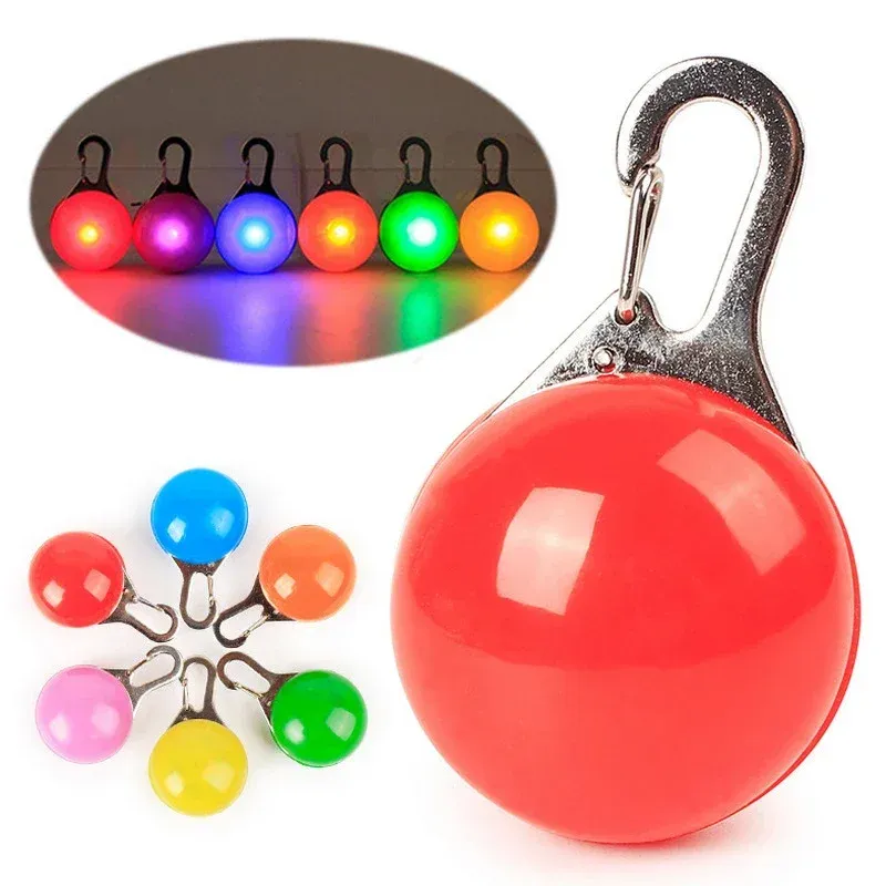 1LED leuchtendes Hunde- und Katzenhalsband, leuchtender Anhänger, Haustier führt leuchtendes Zubehör, helle Halskette, leuchtendes Halsband, Nachtsicherheitsdekoration