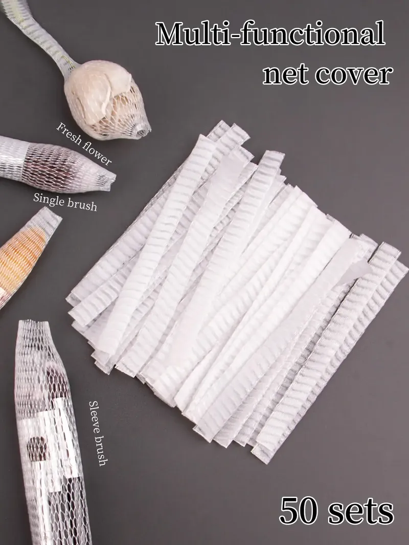 50PCS Make-Up pinsel schutz mesh set rose gaze set Make-Up pinsel schutz mesh set blume schutz mesh set
