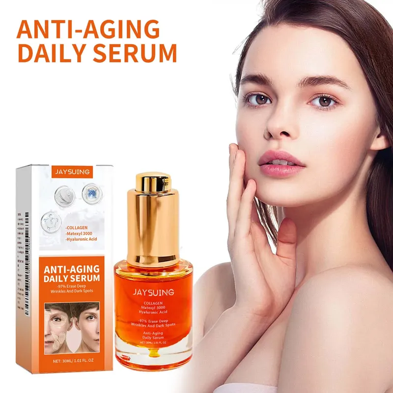 Kollagen Straffendes Gesichtsserum, Faltenentfernung, Straffung, Lifting, Anti-A-Aging, Verblassen feiner Linien, Essenz, Aufhellen, feuchtigkeitsspendendes Serum