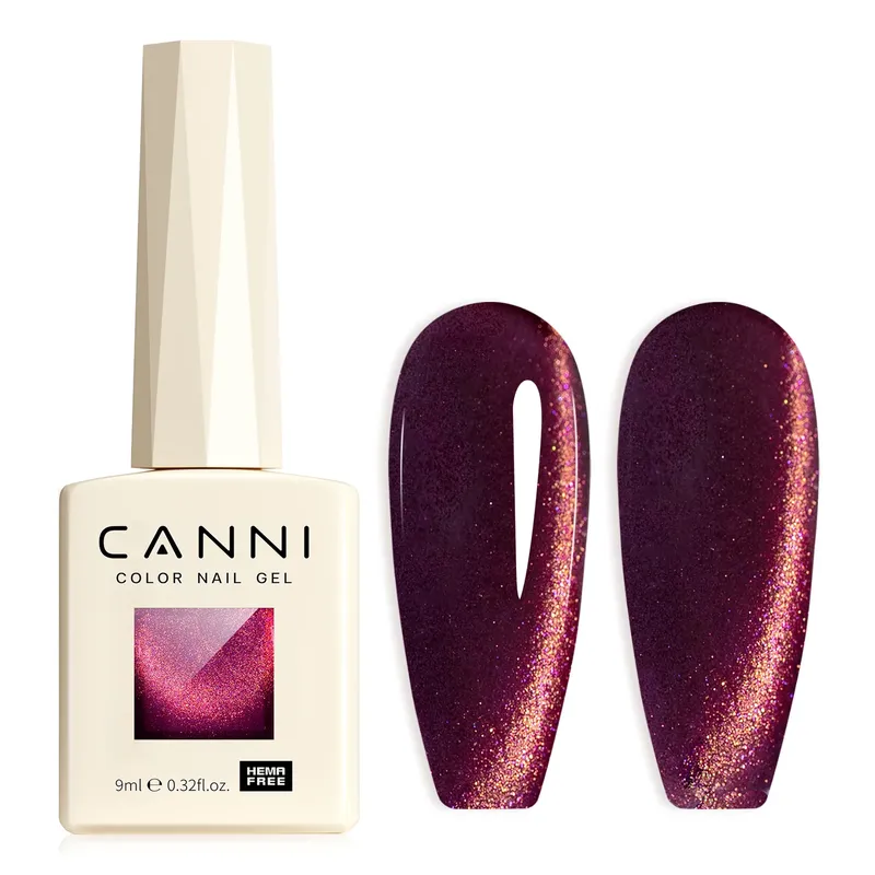 CANNI HEMA FREE TPO FREE 9 ml Glitter Silver Cat Magnetischer Gel-Nagellack Galaxy Diamond Pigmentiertes Gel mit vollständiger Abdeckung für Nägel