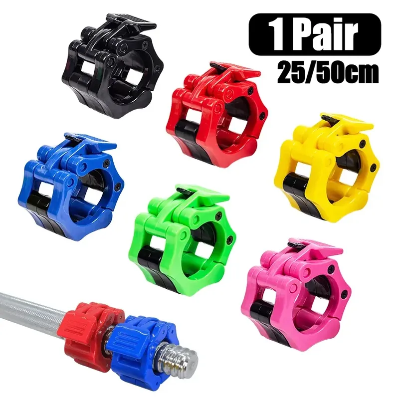 1 Paar Sicherheits-Hantel-Snap-Schnellverschluss-Fix 25/50 mm Langhantelklemmen Gewichtheber-Stangenklemmen für Gewichtheben-Krafttraining