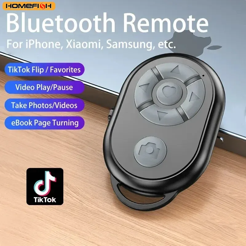 Bluetooth-Fernbedienung für iPhone Xiaomi IOS Android Phone Universal-Fernbedienung Selfie Stick Bluetooth-Kamera-Controller