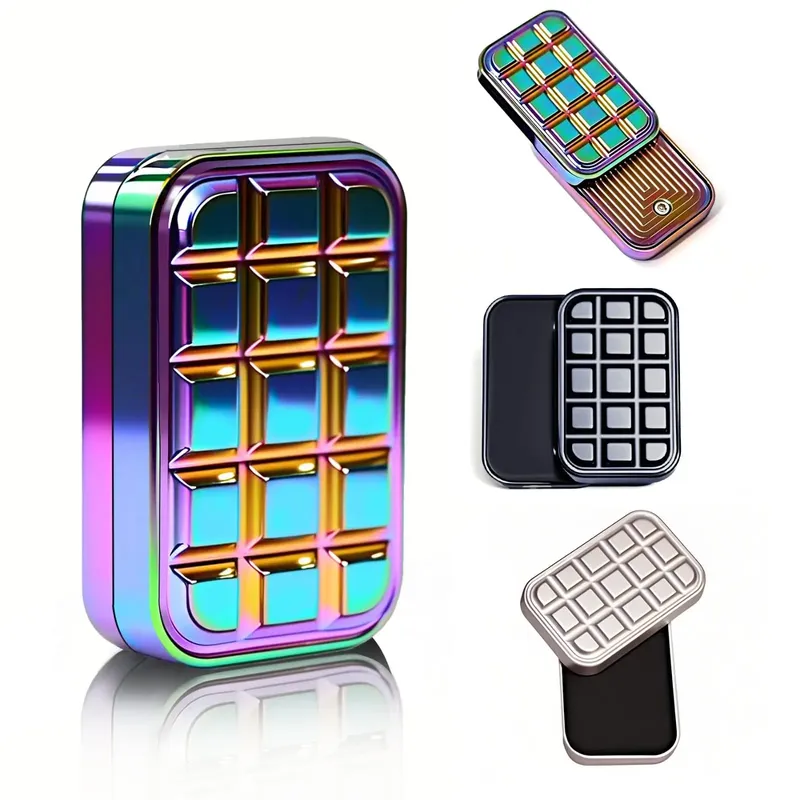 Fidget Slider Schokoladenförmige magnetische Metall Fidget Toys EDC Erwachsene Fidget Toys ADHS Angst Relief Toy Restless Toys