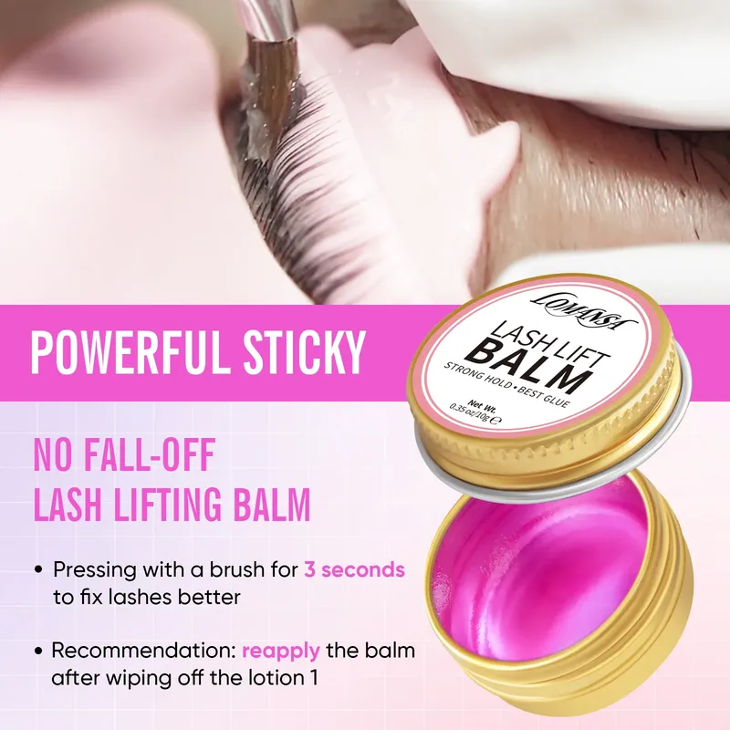 LOMANSA 10g Lash Lift Kleber Koreanische Lash Lift Kleber Balsam Wimpern Dauerwelle Balsam Frucht Geschmack Lifting Curling Gel für wimpern Dauerwelle Kit