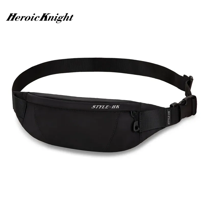 Heroic Knight Hochwertige Hüfttasche für Herren, lässig, Outdoor, Reisen, Kreuz, Umhängetasche, modisch, Sport, Brusttasche, wasserdichte Gürteltasche
