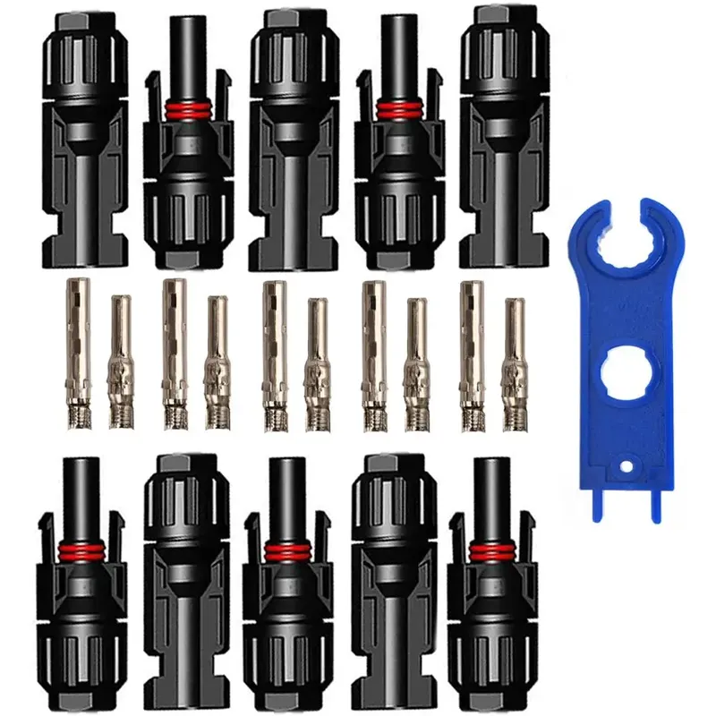 5 Paare/los Solar Anschlüsse mit 2 stücke Schraubenschlüssel Wasserdichte Solar Panel Stecker SOLAR PV Stecker Für Solar kabel