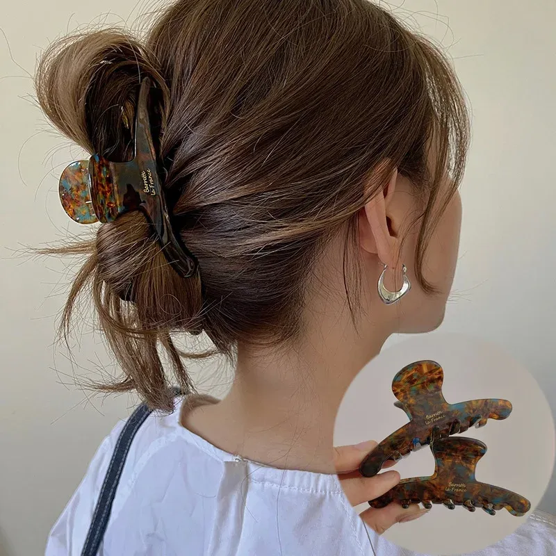 Elegante hochwertige Acetat Haar Klaue Für Frauen Temperament Schmücken Dame Vintage Haar Clip Mode Haar Zubehör