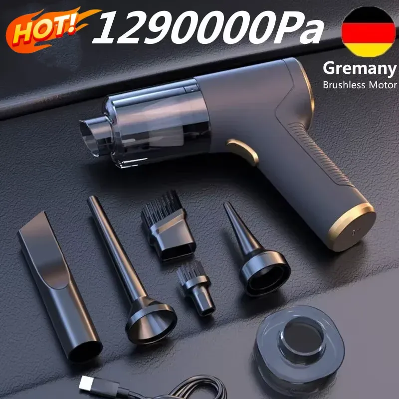 ξAO 1290000 Pa Auto Staubsauger Leistungsstarke Reinigung Maschine Starke Saug Handheld Tragbare Drahtlose Reiniger Für Auto Hause Neue