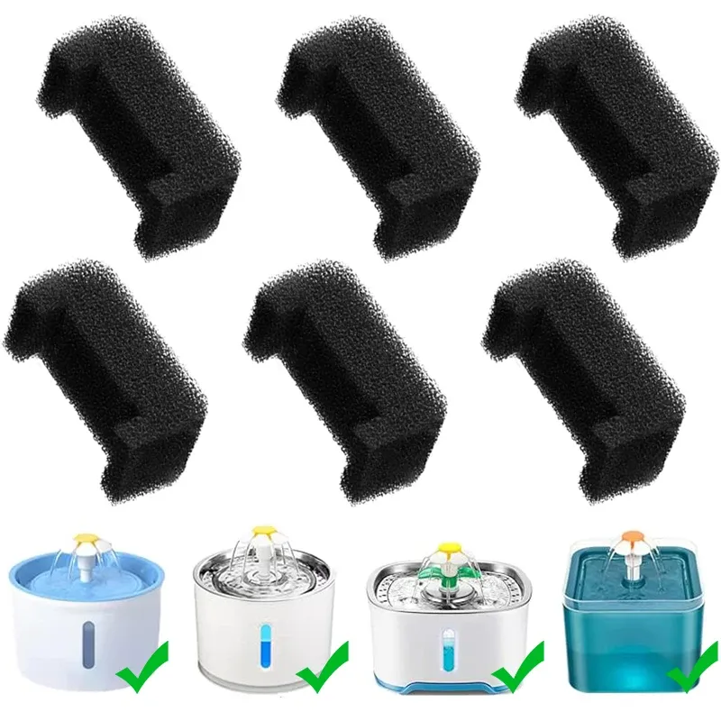Ersatzfilter für Katzenwasserbrunnen, Aktivkohle-Ersatzfilter, Haustier-Katzen-Wasserspender, Filter, Zubehör