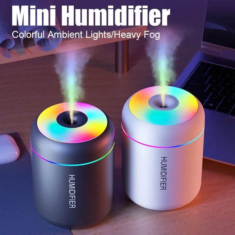 180ML Mini Luftbefeuchter USB Elektrische Aroma Diffusor Ätherisches Öl Reiniger Aromatherapie Nebel Maker Lichter Für Auto Hause Schlafzimmer