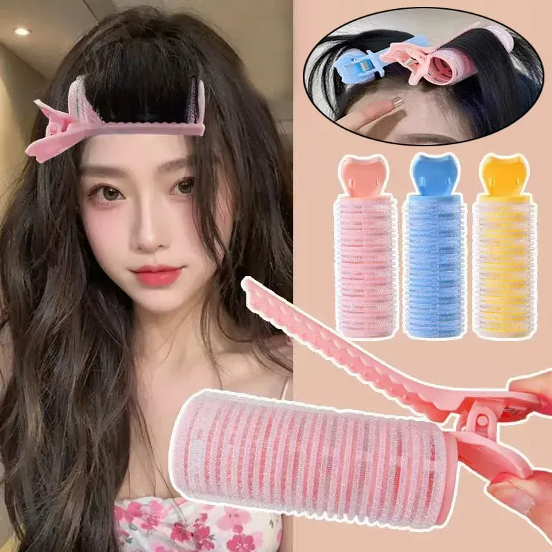 Pony Lockenstäbe Lazy Lockenwickler Flauschige Styling-Clips Flauschige Haarnadel Curling Bangs Clips Traceless Hair Top Root Rollers