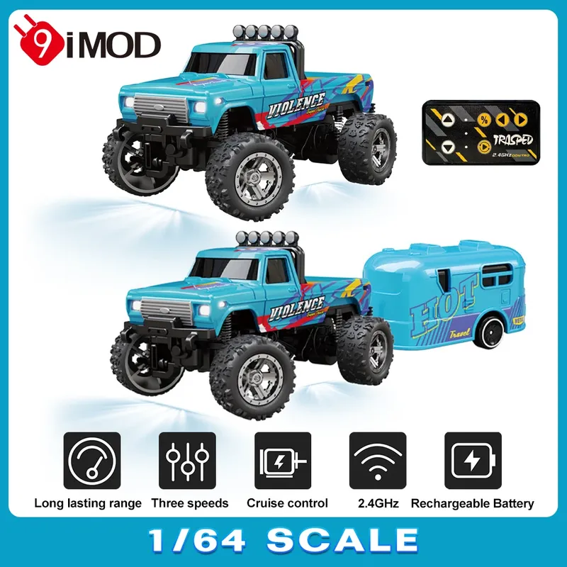 9IMOD 1/64 Mini RC Truck 2,4G Off-Road Monster Truck Mini Legierung Modell Klettern RC Auto
