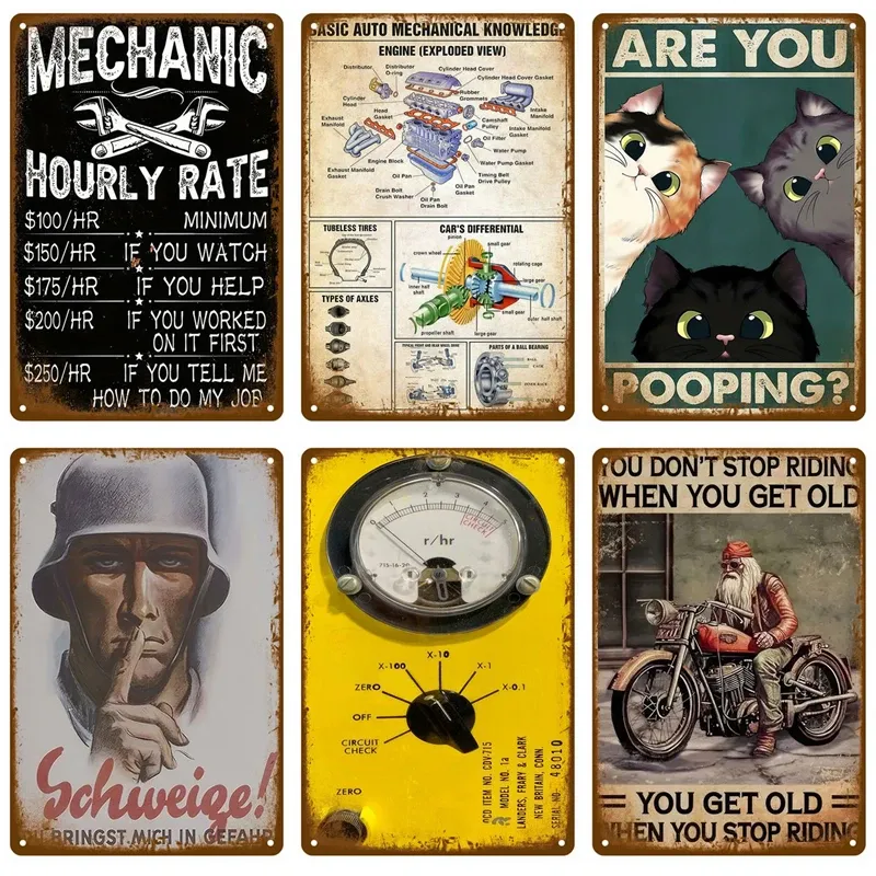 Schlafzimmer Metallschilder Retro Metallplatte Poster Wandkunst Wandbild Vintage Raumdekoration Home Decor Artikel Blechschilder Ästhetische Männer