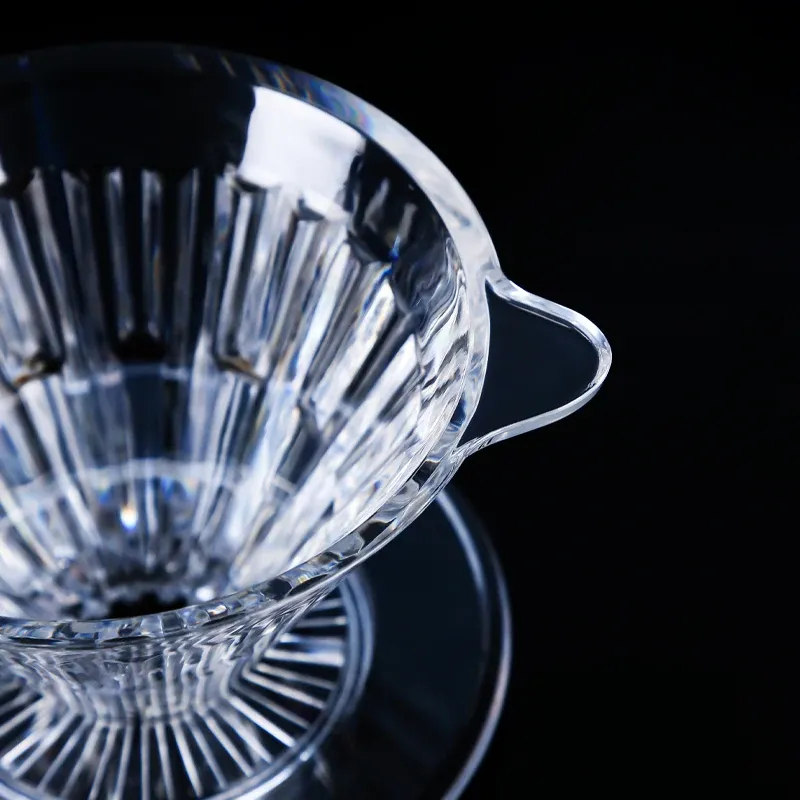 Kristall-Augentropfer, 1–4 Tassen, Glas, Zubehör für langsames Brauen, zum Übergießen von Kaffee, wiederverwendbare Kaffeemaschine
