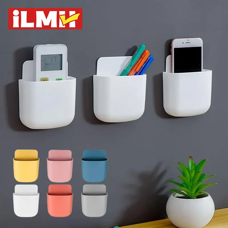 Wand Montiert Lagerung Box Handy Stecker Halter Stehen Rack Fernbedienung Lagerung Organizer Fall Für Klimaanlage TV