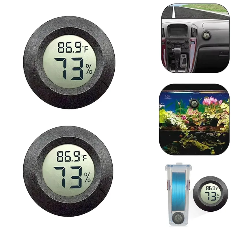 Hygrometer Thermometer Fahrenheit oder Celsius Digital LCD Monitor Innenraum für Bambu Lab 3D Filament Box Luftfeuchtigkeit Temperatur