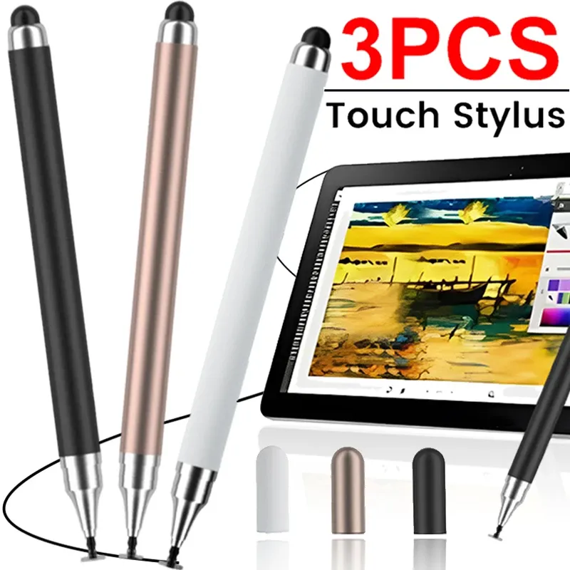 3-1 Stück Tablet-Handy Universal 2 IN 1 kapazitiver Stylus-Stift Zeichenstifte für iPhone Android alle kapazitive Touchscreens