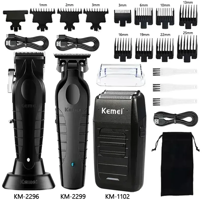 Kemei Haarschneidemaschine Kit KM-2296 KM-2299 KM-1102 Elektrische Haarschneidemaschine fĂŒr Herren Professionelle Haarschneidemaschine Clipper - 16.14 EUR