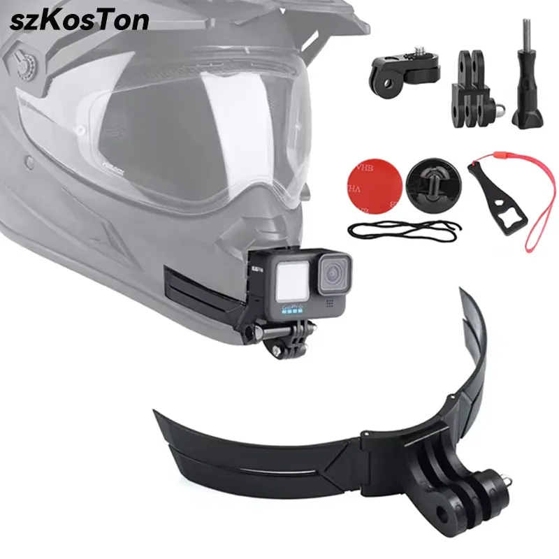 Motorradhelm-Kinnhalterung für DJI OSMO Action 6/5/4/3 GoPro 13 12 11 10 9 8 Vollgesichts-Kamerahalterung Motorradzubehör