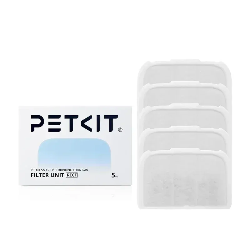 Original PETKIT Filter 5er-Pack Einheit EVERSWEET MAX Akku-Wasserbrunnen-Ersatzfilter für 3L automatischen Katzenbrunnen
