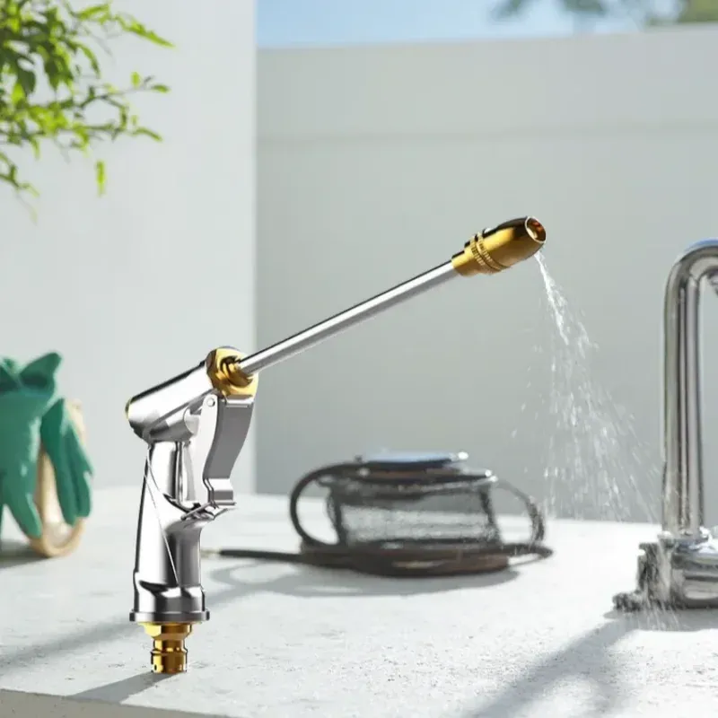 Verstellbare Gartensprühpistole Hochdruck-Wasserschlauchdüse Sprühpistole zum Bewässern von Pflanzen