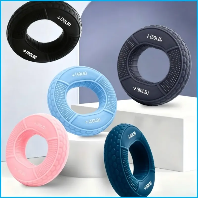 20-80LB Silikon-Handgriffring, Karpaltunnel-Trainer, Fingerkrafttrainer für Muskelaufbau & Bodybuilding