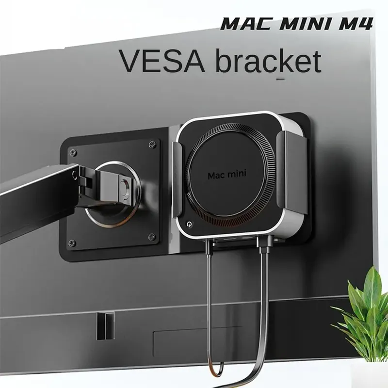75*75/50*100 VESA Stahl/Aluminium Legierung Halterung Für Mac Mini M4 Metall unter Schreibtisch Wand Halter Monitor Ständer Wärmeableitung
