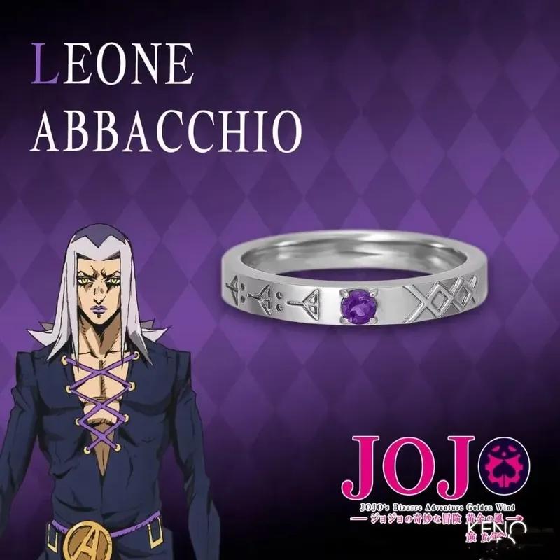 JoJo's Bizarre Adventure Peripheriegeräte Paarring Schmuck verstellbar Cartoon Cartoons Nische Licht Luxus Accessoires Geburtstagsgeschenk