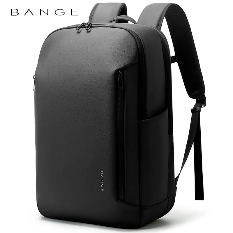 BANGE Neuer lässiger 15,6-Zoll-Laptop mit mehreren Taschen und großer Kapazität, leicht, wasserdicht, für Geschäftsreisen, geräumiger Herren-Rucksack mit YKK
