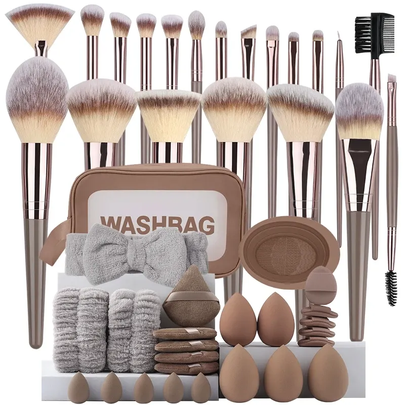Professionelle 3-20PCS Make-Up Pinsel Set Weichen, Flauschigen Foundation Lidschatten Concealer Blending Rouge Pinsel Kabuki Frauen Schönheit Werkzeug