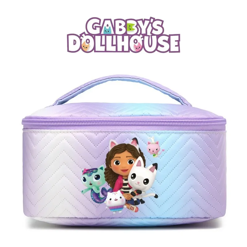 Gabbys Puppenhaus-Kosmetiktasche, Reise-Kulturbeutel für Gabby Cat Pandy Paws Rainbow Makeup, Kosmetik-Organizer, Beauty-Aufbewahrung, Geschenk
