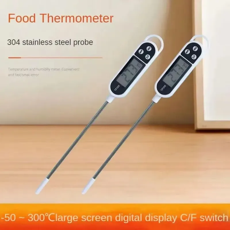 Digitales Küchenthermometer, digitales Temperaturmesswerkzeug für Fleisch, elektronisches Lebensmittelthermometer, LCD-Display, Lebensmittelthermometer
