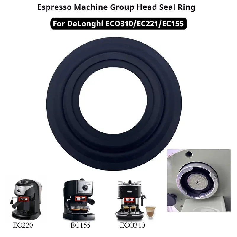 Silikon-Gruppenkopfdichtung für DeLonghi ECO310/EC155/EC221 Espressomaschine, Ersatzgruppe, Kopfdichtring, Zubehör