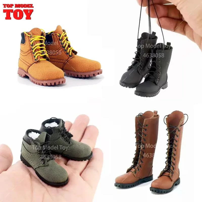 1/6 skala Männliche Lange Kurze Kampf Stiefel Schuhe Modell Fit 12'' Zerlegt Füße Männliche Soldat Action Figur Körper Puppen auf Lager