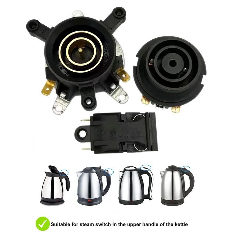 3 stücke Haushalt Elektrische Wasserkocher Basis Thermostat Temperatur Schalter Stecker Koppler Buchse Wasserkocher Zubehör