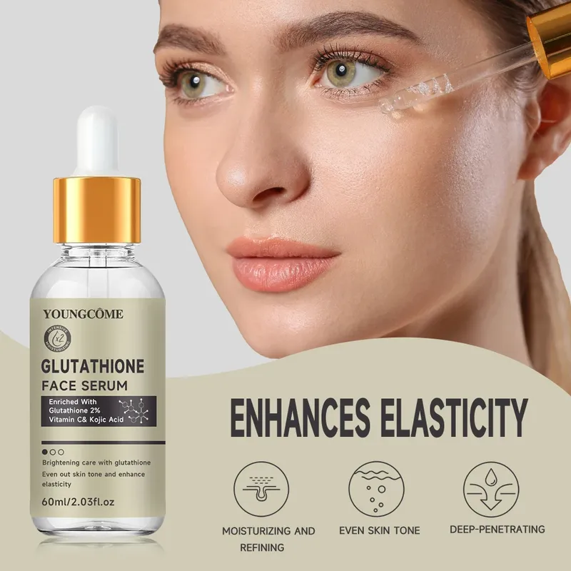 Glutathion-Serum für das Gesicht zur Aufhellung der Haut, dunkler Fleckenkorrektor, empfindliche Hautzelle, regenerierende Lifting-Hautpflege, 40 ml/60 ml