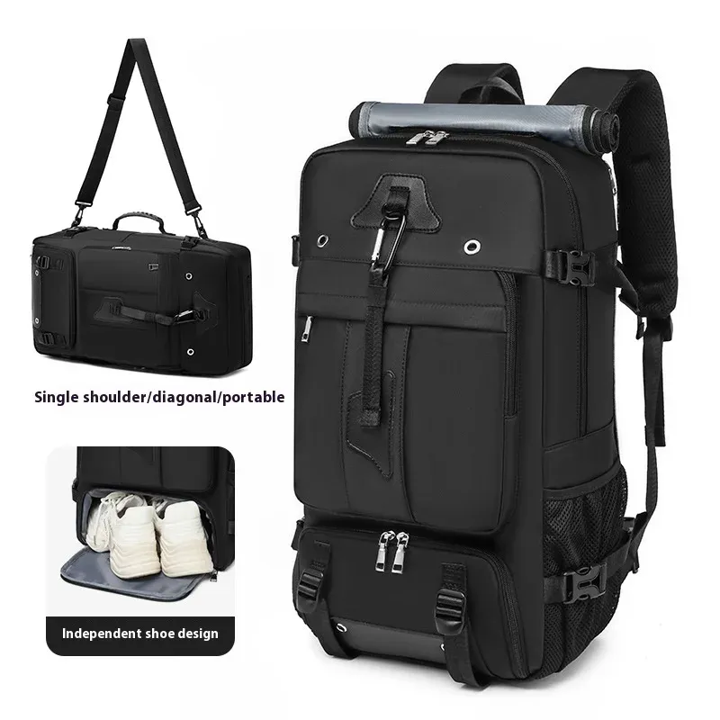 55L Große Kapazität Reisetasche Für Männer 15,6 Zoll Laptop Koffer Rucksack Multi-funktion Wasserdichte Rucksack Outdoor Camping Taschen