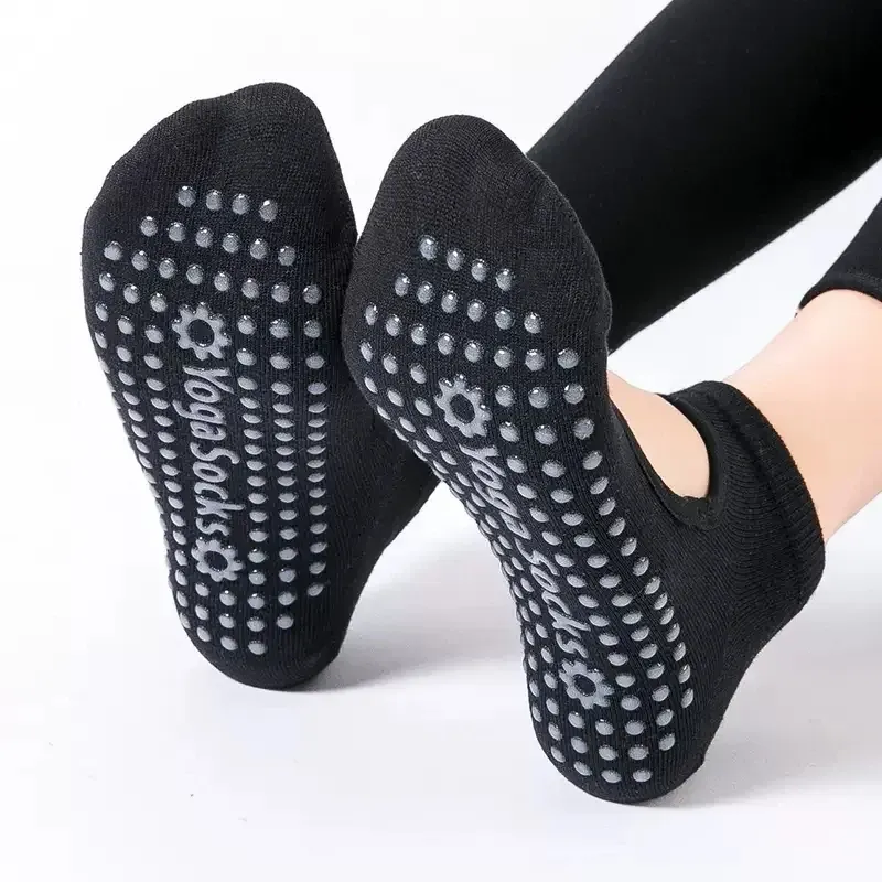 Hochwertige Damen-Yoga-Socken, rutschfest, atmungsaktiv, rückenfrei, Pilates-Socken, Knöchel, Damen, Ballett, Tanz, Sportsocken für Fitness, Fitnessstudio