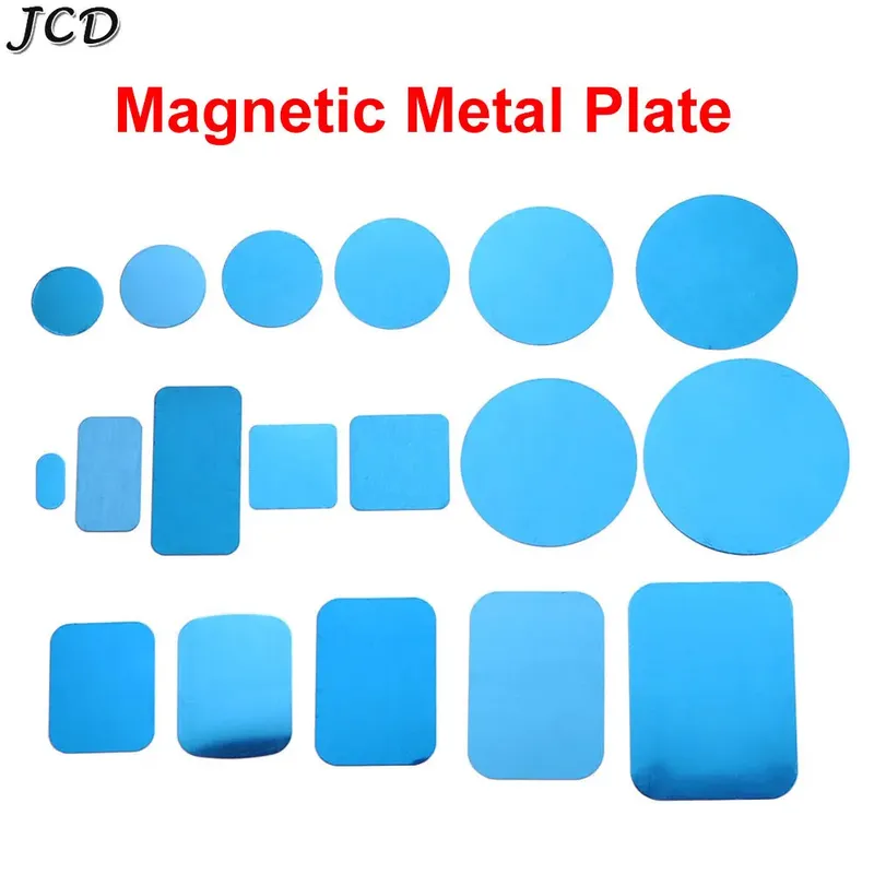 JCD 10 stücke Silber Magnetische Metall Platte Für Magnetische Auto Telefon Halter Universal Eisen Blatt Ständer Handy Magnet Halter Halterung