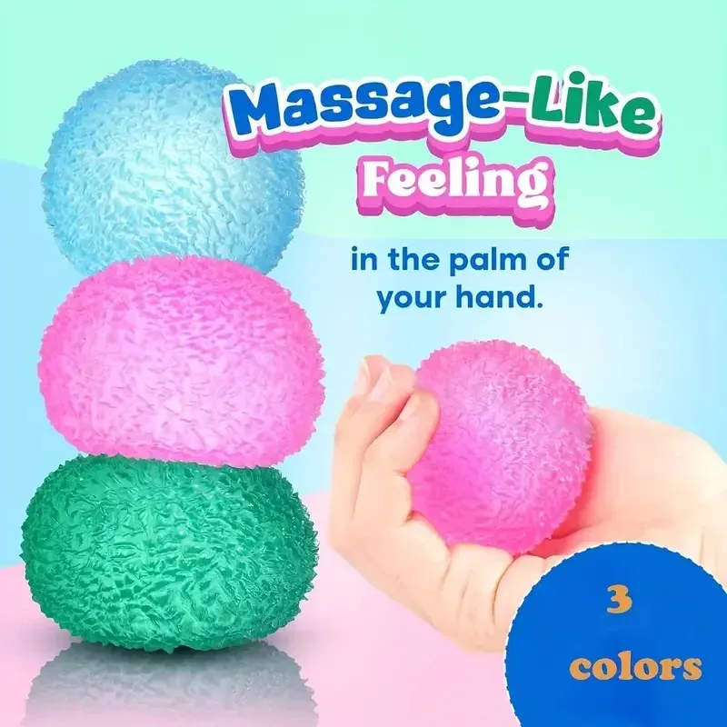 1Pc Squishy Mehrfarbige Textur Eis Ball Squeeze Spielzeug für Kinder Weiche Prise Sensorischen Spielzeug Kinder Halloween Weihnachten Feiertage Geschenke