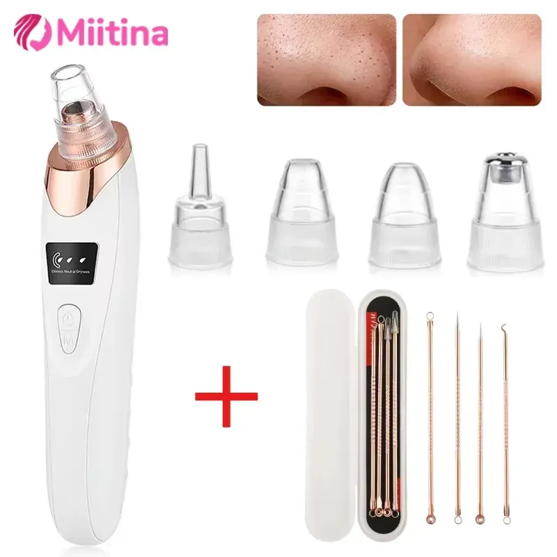 Mitesser Entferner Vakuum Saug USB Aufladbare Gesichts Poren Reiniger Spot Akne Pickel Schwarz Kopf Extractor Hautpflege Tool Kit