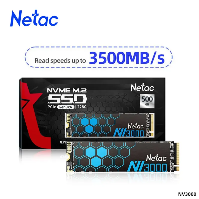 Netac SSD NVME M2 1 TB 2 TB SSD 250 GB 500 GB M2 Solid State Festplatte PCIe 3.0X4 mit Kühlkörper für Laptop Desktop