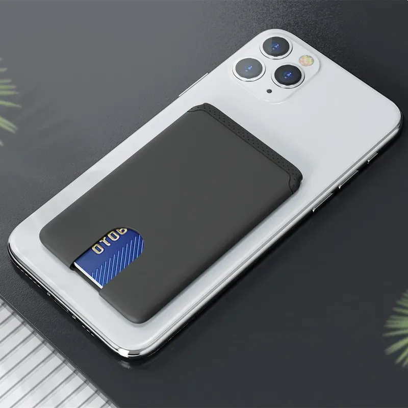 Handyhalter-Aufkleber, Kreditkartenetui, 3 m, selbstklebend, weiches Silikon, Handy-Geldbörse, kompatibel mit iPhone, Android, Samsung