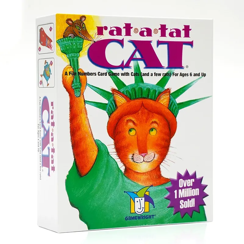 Rat a Tat Cat – lustiges Zahlen-Kartenspiel mit Katzen (und ein paar Ratten) für Kinder ab 6 Jahren ﻿
