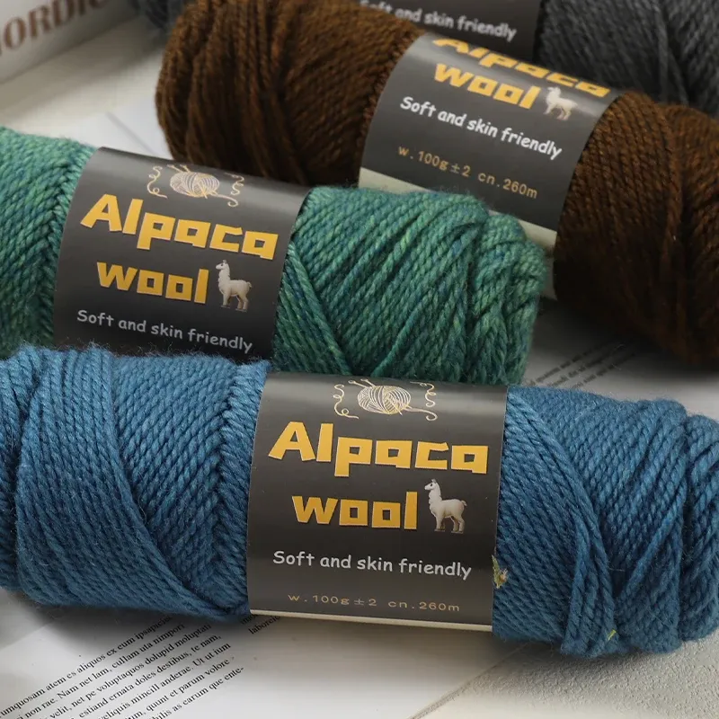 500 g Alpakawolle 245 grobes Strickgarn, mehrfarbig, Herbst und Winter, modisches Geschenk für Männer und Frauen, DIY-Strickmaterial-Set für warme Pullover, Mäntel, Schals, Hüte, Handschuhe, Beinstulpen, Knieschützer, Garnbälle, 5 Stück/Packung