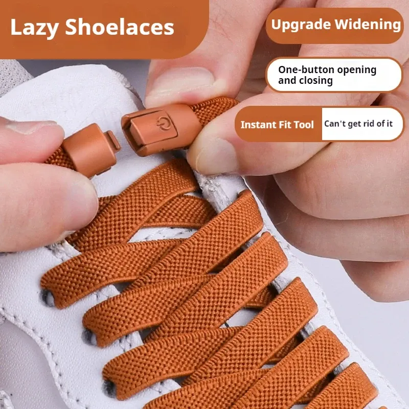 Elastische Schnürsenkel Sneakers Tennis No Tie Schnürsenkel Lock Schnürsenkel ohne Krawatten Kinder Erwachsene Schnürsenkel Schuhe Zubehör 1 Paar/2 Paar