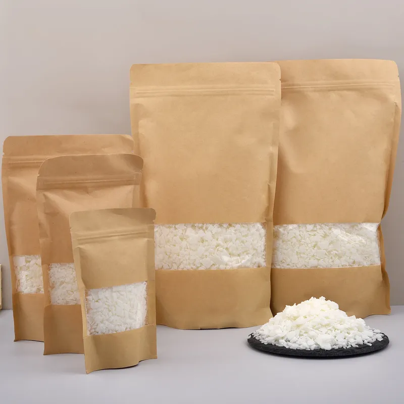 100/500/1000g natürliche Sojawachsflocken für handgemachte Kerzen zum Selbermachen, Basteln, Additivfreie Duftkerze, Rohstoffherstellungsset